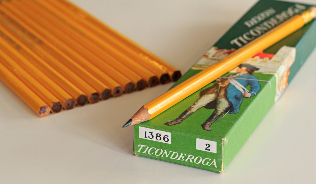 Dixon Ticonderoga 1386 No. 2 pencils with box