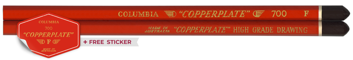 Copperplate Australian Vintage Pencil Red