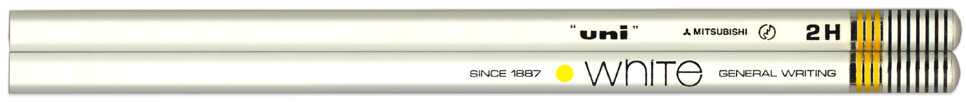 Uni White pencil